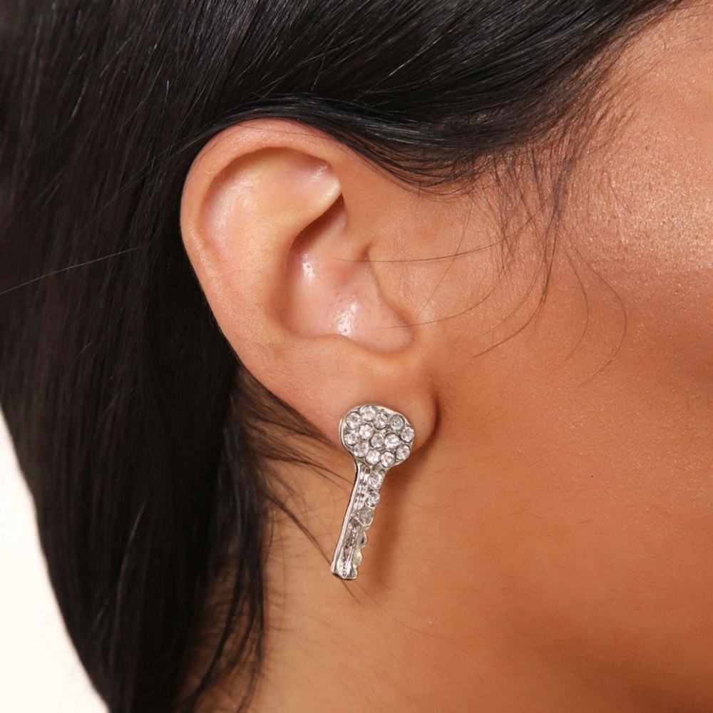 Silver set earrings